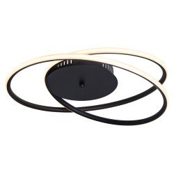 
									Plafoniera LED Meridia negru 40W 2900 lm alb cald 3000K 46.5 cm 3256 Rabalux 