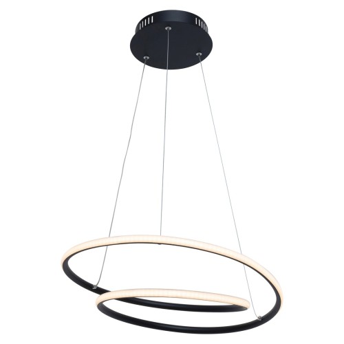 Suspensie LED Meridia negru 40W 2900 lm alb cald 3000K 46.5 cm 3257 Rabalux