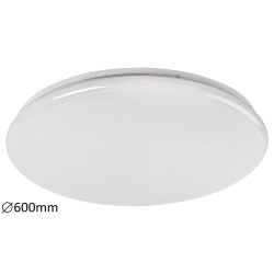 Plafoniera moderna LED din metal si plastic alb cu efect de sclipici DANNY 5446 RABALUX