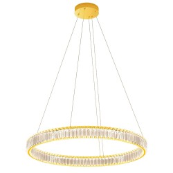 Lustra LED Akala aurie cu cristale 49W 3000K D800 IAK PR L Incanti