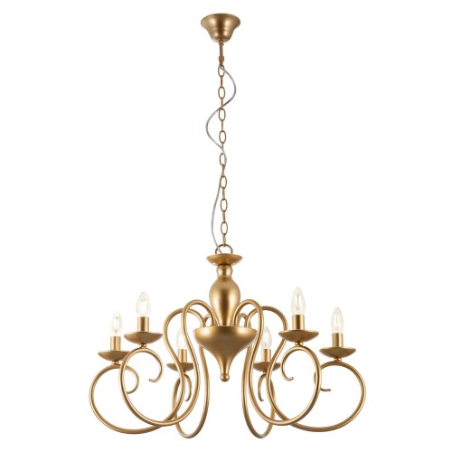 Candelabru Circe bronz 6X42W E14 ICI C6 23 Incanti