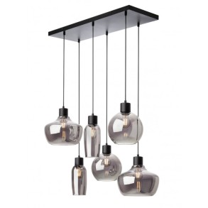 Lustra moderna din sticla fumurie Atlantis 6X42W E27 01-4047 Smarter