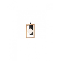 
									Aplica Timber 01-1663, 1 x E27, negru mat + lemn de fag natur Smarter