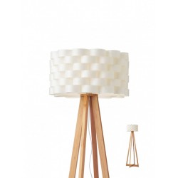 
									Lampadar Inge 01-1843, 1 x E27, 1480 mm, lemn bambus + alb