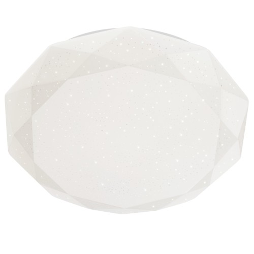 Plafoniera LED Emerald 05-854, 24W, lumina neutra, alb cu efect de sclipire