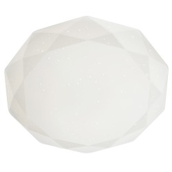 Plafoniera LED Emerald 05-855, 32W, lumina neutra, alb cu efect de sclipire