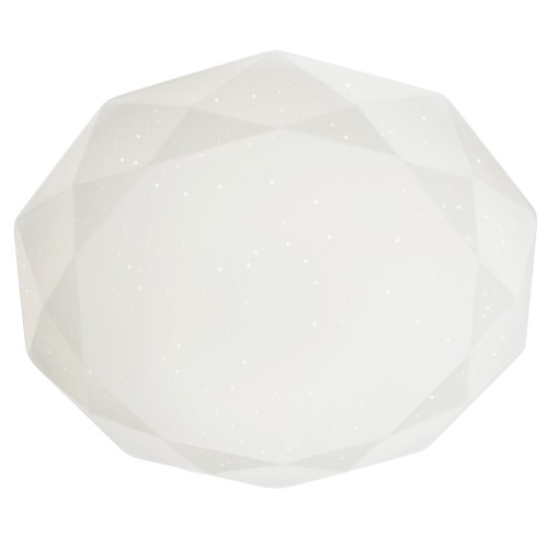 Plafoniera LED Emerald 05-855, 32W, lumina neutra, alb cu efect de sclipire