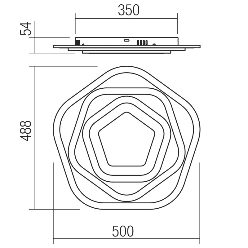 Plafoniera LED Stratos 01-2342 Smarter