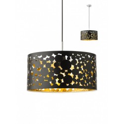 Suspensie Melia 01-2140, 1 x E27, crom + negru - auriu