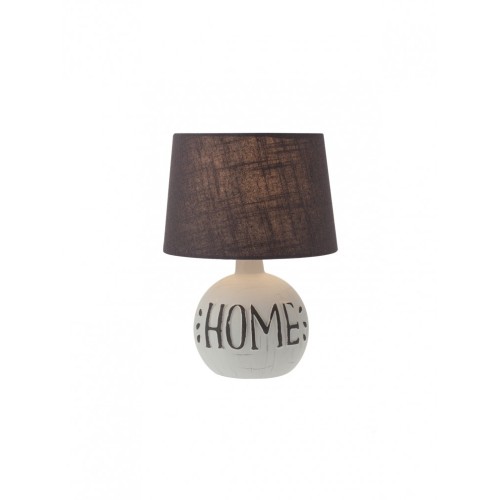 Veioza Home 01-1374, 1 x E14, maro + gri Smarter