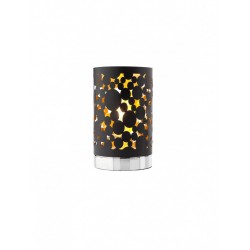 Veioza Melia 01-2142, 1 x E14, crom + negru - auriu