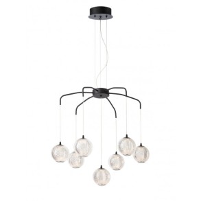 Lustra Gianet Neagra 7xE14 01-4040 Smarter