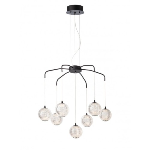 Lustra Gianet Neagra 7xE14 01-4040 Smarter