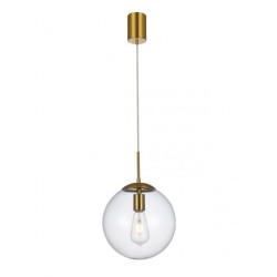 Lustra Global cu glob tranparent 1X42W E27 D250 01-3167 Brass Smarter