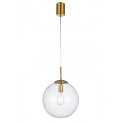 Lustra Global cu glob tranparent 1X42W E27 D300 01-3169 Brass Smarter