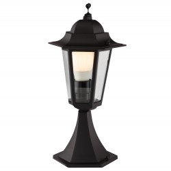 
									Stalp ornamental pentru iluminat exterior London 6104N, 1 x E27, H 40.9 cm, negru, Smarter
