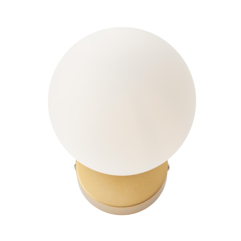 Aplica Volley cu glob alb opal 1xE14 auriu 01-2713 Smarter