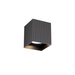 Plafoniera, Spot Delphi, negru  mat, GU10, 1 x 7W, 01-3409 Redo