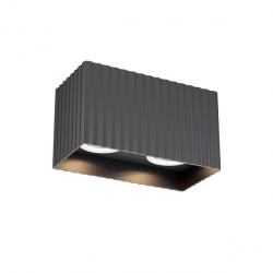 Plafoniera, Spot Delphi, negru mat, GU10, 2 x 7W, 01-3412 Redo