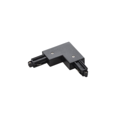 
									Conector in L MT1008 stanga 1 circuit 250V/16A negru/alb