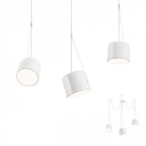 Lustra Dodo 01-1825 alb mat 3XE27 Redo