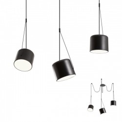 Lustra Redo Dodo 01-1826 negru mat 3XE27
