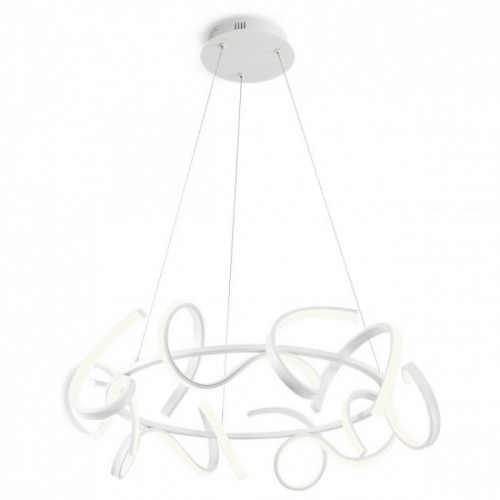 Suspensie Godart, alb mat, LED, 60W, 3840 lumeni, alb cald 3000K, 01-2104 REDO