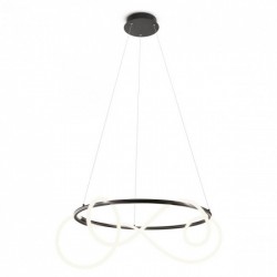 Suspensie Corral, negru mat, LED, 40W, 4080 lumeni, alb cald 3000K, 01-2111 REDO