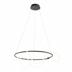 Suspensie Corral, negru mat, LED, 60W, 6180 lumeni, alb cald 3000K, 01-2113 REDO