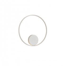 Aplica structura din aluminiu si metal vopsita alb mat 01-1906