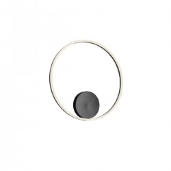 Aplica structura din aluminiu si metal vopsita negru mat ORBIT 01-1957