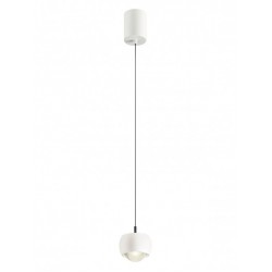 Suspensie Smarter Aves, alb mat, LED, 12W, 720 lumeni, alb cald 3000K, D.10 cm