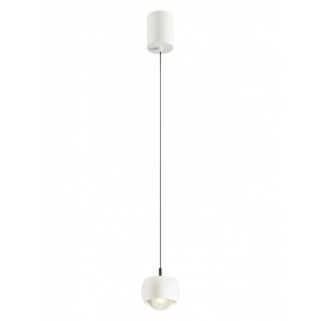 Suspensie Smarter Aves, alb mat, LED, 12W, 720 lumeni, alb cald 3000K, D.10 cm