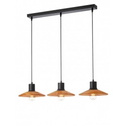 
									Lustra Smarter Fresno, metal si lemn multistrat, 3XE27, L.83 cm, 01-4056