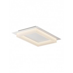 Plafoniera Smarter Perimetro, alb mat, LED CCT, 36W, 3000K-4000K-6500K, 2155 lumeni, L.50 cm, 05-974