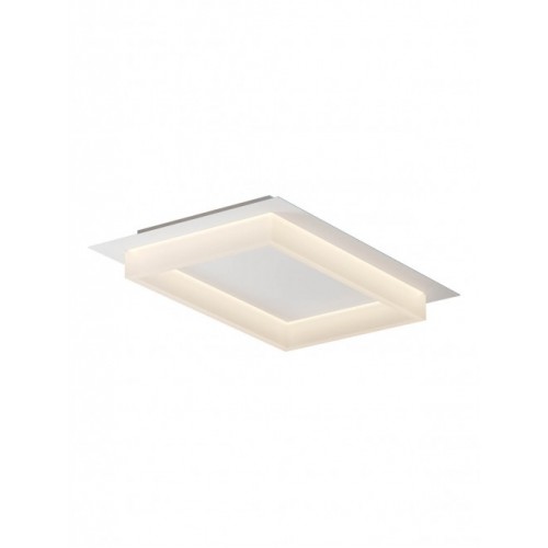Plafoniera Smarter Perimetro, alb mat, LED CCT, 36W, 3000K-4000K-6500K, 2155 lumeni, L.50 cm, 05-974